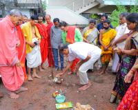 రామ మందిరంలో ధ్యాన మందిర నిర్మాణ భూమిపూజ